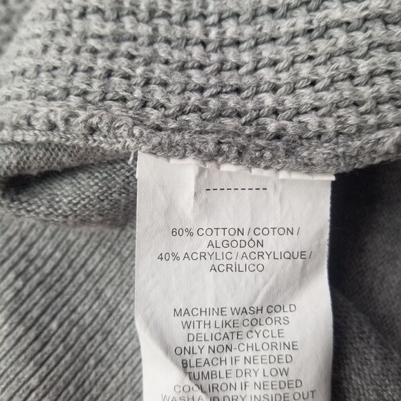 Perry Ellis Sweater Men's S Quartet Zip  Fisherman Woven Neutral Minimalist - Picture 5 of 8